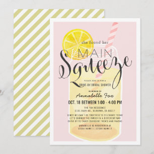 Invitación Dombor de Bridal Impulso Rosado de Lemonade