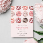 Invitación Dombos rosados y ducha de novias con diamantes<br><div class="desc">Invite a sus huéspedes a una ducha de novia dulce y de moda con nuestra invitación "Donuts y Diamantes rosas". Este encantador diseño combina la diversión de los deliciosos donuts rosados con la elegancia de los diamantes brillantes, lo que lo convierte en la elección perfecta para una memorable celebración pre-boda....</div>