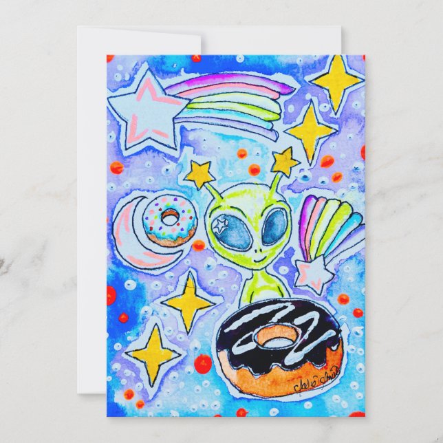 Invitación Dona alienígena (Anverso)