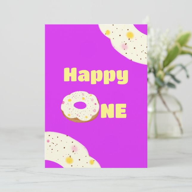 Invitación Dona deliciosa (Anverso de pie)