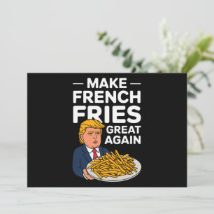 Invitación Donald Trump 2024 Haz que la papa frita sea genial