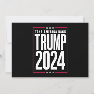 Invitación Donald Trump 2024 Recuperemos América Elección