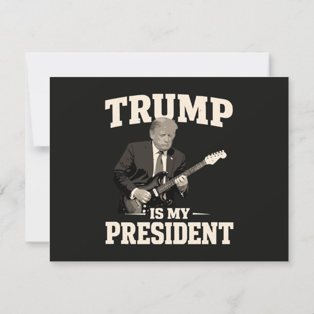 Invitación Donald Trump Es Mi Presidente (Reverso)