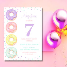 Donas Coloridas y Divertidas Cumpleaños Infantil