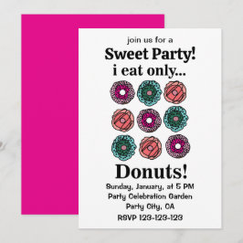 Invitación Donas Como Solo Donas