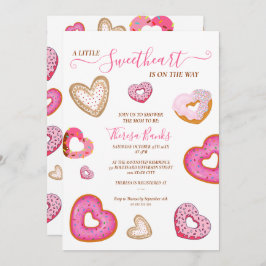 Invitación Donas de San Valentín para una pequeña dulzura