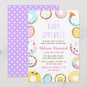 Invitación Donas Easter Baby Sprinkle