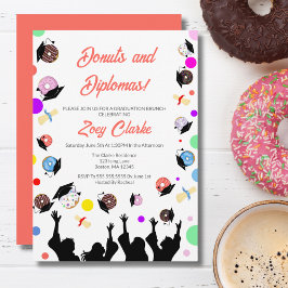 Invitación Donas y Diplomas Con Graduados