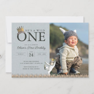 Invitación Donde las Bestias Salvajes Cumple 1 Año - Foto