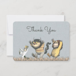 Invitación Donde las cosas salvajes son Baby Shower gracias