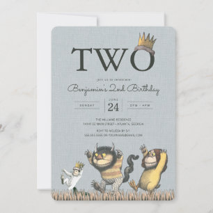 Invitación Donde las cosas salvajes son cumpleaños 2