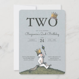 Invitación Donde las cosas salvajes son el segundo cumpleaños