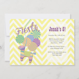 Invitación Donkey Fiesta Pinata Niños Fiesta Cumpleaños Chevr