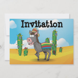 Invitación Donkey mexicano