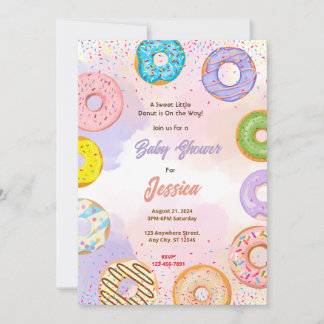 Invitación Donut Baby Shower