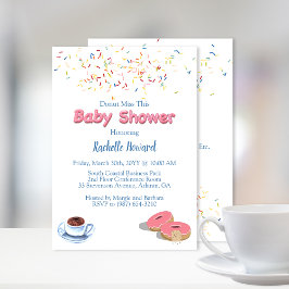 Invitación Donut Baby Shower Sprinkles