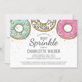Invitación Donut Baby Sprinkle