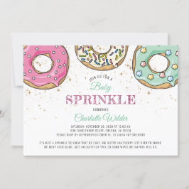 Invitación Donut Baby Sprinkle