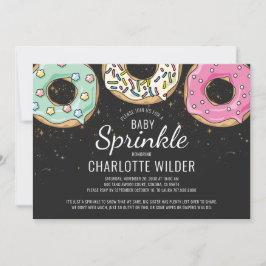 Invitación Donut Baby Sprinkle | Género Neutral
