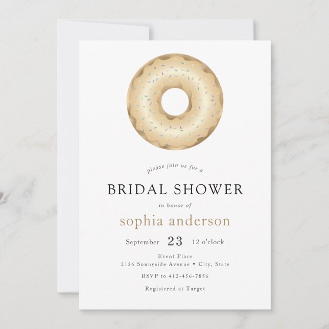 Invitación Donut Bridal Shower (Anverso)