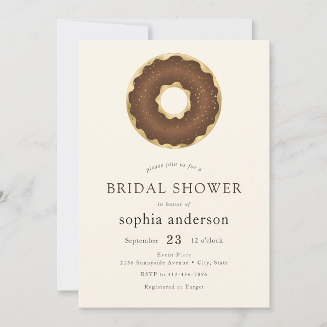 Invitación Donut Bridal Shower (Anverso)