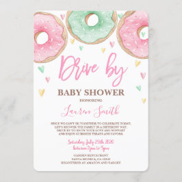 Invitación Donut Drive de Baby Shower chica