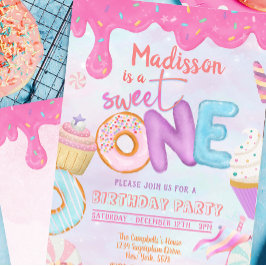 Invitación Donut Sweet One Invitation