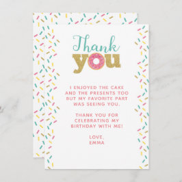 Invitación Donut Thank You Cards