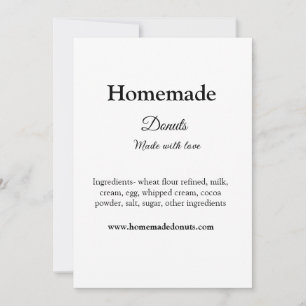 Invitación Donuts caseros hechos con amor agregar sitio web d