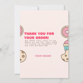 Invitación Donuts Gracias Cartas Pequeñas Empresas