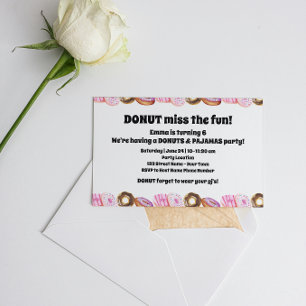 Invitación Donuts Lindos