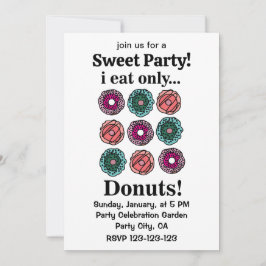 Invitación Donuts que solo como donuts