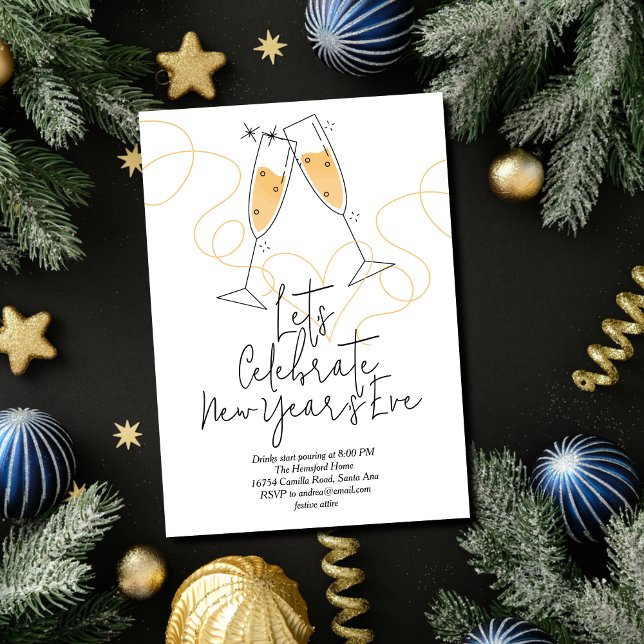 Invitación Doodle Celebration New Year's Eve (Subido por el creador)