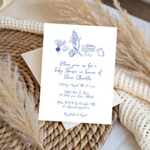 doodle de Baby Shower de mercado de granjeros loca