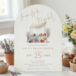 Invitación Doodle Fresh off the Market Sage Bridal Shower