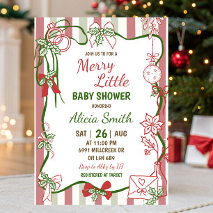 Invitación Doodle Manuscrito Feliz Baby Shower