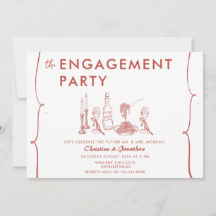 Invitación Doodle moderno   Partido del Compromiso Británico