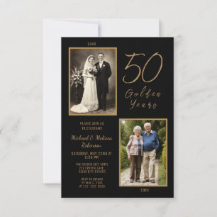 Invitación dorada del 50º aniversario