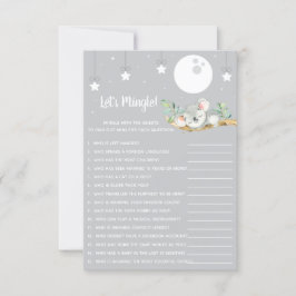 Invitación Dormir el juego de Baby Shower de Koala ¡Hagamos t