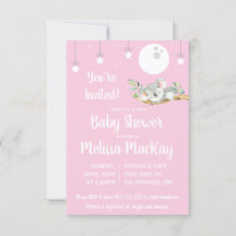 Dormir Koala Baby Shower Pink