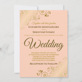 Invitación Dormitorios Moda simple Naranja de coral