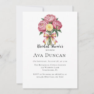 Invitación Dormitorios rosados y duchas de limón