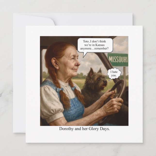 Invitación Dorothy y sus días de gloria (Anverso)
