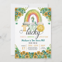 Invitación Dos afortunados días de nacimiento del girasol de 