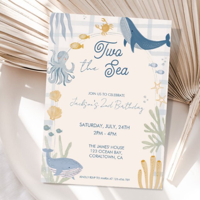 Invitación Dos al Cumpleaños 2 de la Ballena del Mar (Subido por el creador)