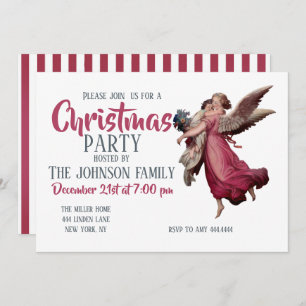 Invitación Dos ángeles en vuelo