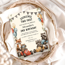 Dos animales de bosque rápido 2º cumpleaños