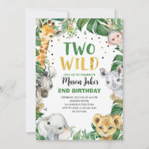 Dos animales de la selva de Safari WILD Segundo cu