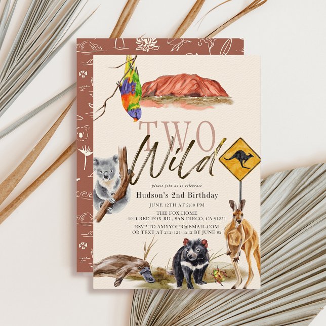 Invitación Dos animales salvajes australianos (Subido por el creador)
