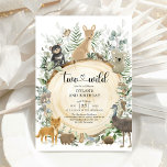 Invitación Dos animales salvajes australianos verdes<br><div class="desc">Esta elegante ducha para bebés ofrece un grupo de adorables animales australianos y una suave vegetación acuática. Adecuado para cumpleaños de niños y chicas.</div>